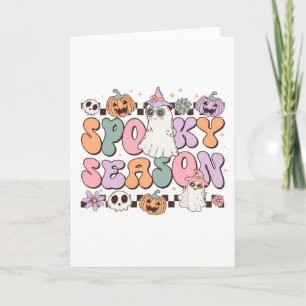 Halloween Ghosts Spooky-Jahreszeit Karte