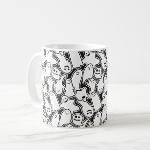Halloween Ghosts Spooky Pattern Kaffeetasse