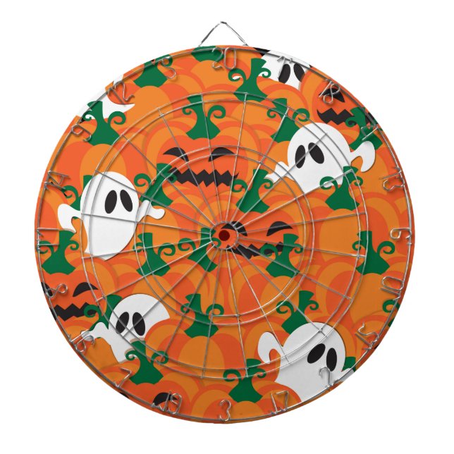 Halloween Ghosts Spuk Pumpkin Dartscheibe (vorne)