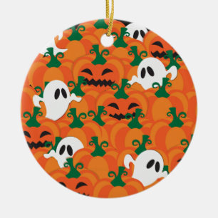Halloween Ghosts Spuk Pumpkin Keramikornament