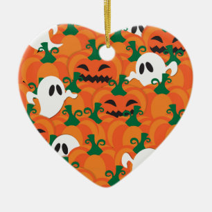 Halloween Ghosts Spuk Pumpkin Keramikornament