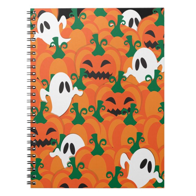 Halloween Ghosts Spuk Pumpkin Notizblock (Vorderseite)