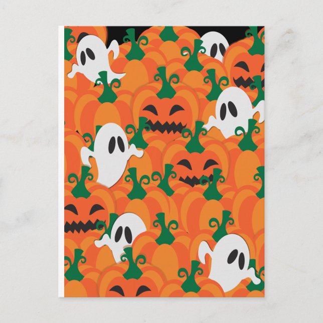 Halloween Ghosts Spuk Pumpkin Postkarte (Vorderseite)