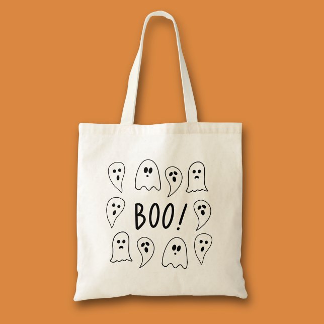 Halloween Ghosts Trick oder Treat Tragetasche (Ghosts Boo Halloween tote bag for trick or treat)