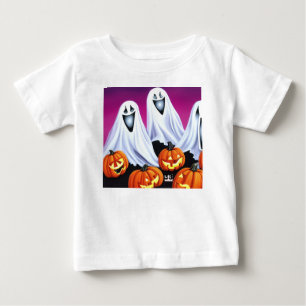 Halloween Ghosts und Pumpkins Baby T-shirt