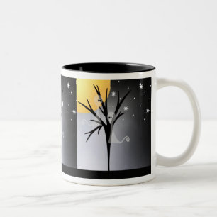 Halloween Ghosts Zweifarbige Tasse
