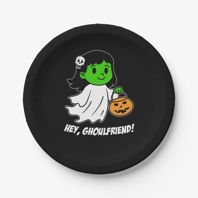 Halloween Ghoul Ghoulfriend Pun Party Paper Teller (Vorderseite)