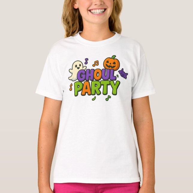 Halloween Ghoul Party Kleidung Spooky Party Outfit T-Shirt (Vorderseite)