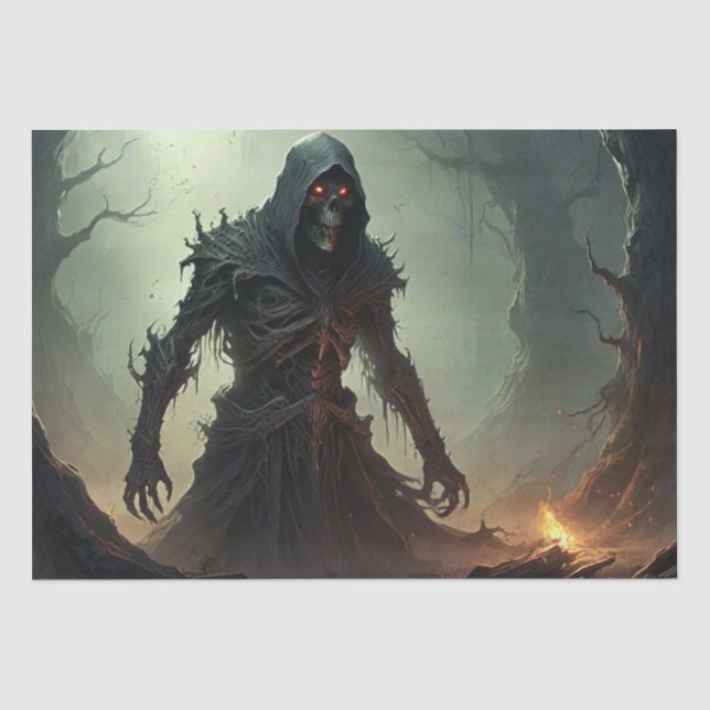 Halloween Ghoul Seidenpapier (Vorderseite)