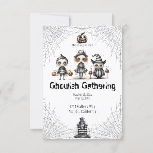Halloween Ghoulish Ansammlung Einladung