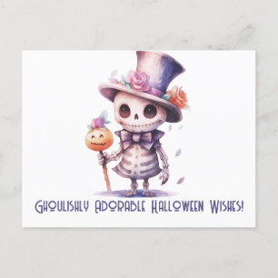 Halloween, Ghoulishshs Adorable Halloween Feiertagspostkarte