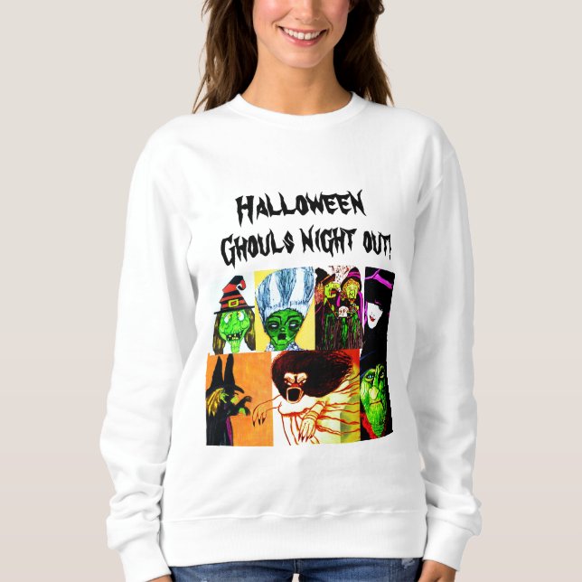 HALLOWEEN GHOULS NACHT AUS SWEATSHIRT (Vorderseite)