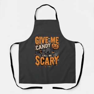 Halloween Gib Mir Süße Gruselige Katze Schürze