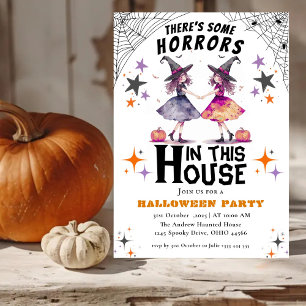 Halloween gibt es ein paar Horror in diesem Haus Einladung