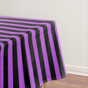 Halloween Gift Purple und Schwarz Tischdecke