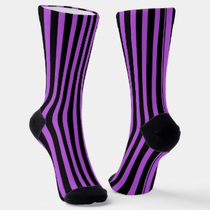 Halloween Gift Violett und Schwarz Socken