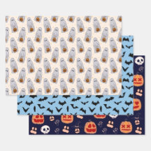 Halloween Gift Wrap (Set von 3)