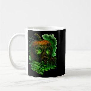 Halloween Giftiger Kürbis Gasmaske Gruselig Unheim Kaffeetasse