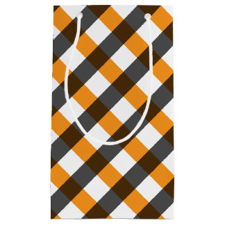 Halloween Gingham 10 Kleine Geschenktüte