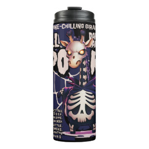 HALLOWEEN GIRAFFE SPOOKY POEM THERMOSBECHER
