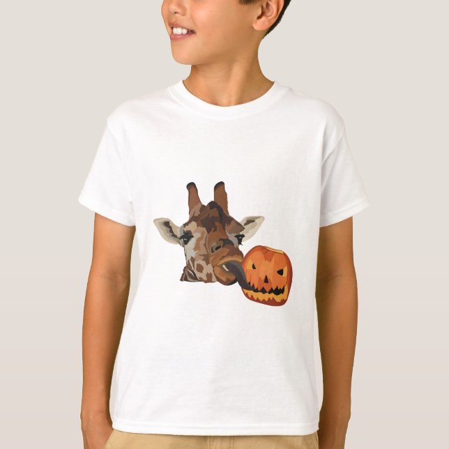 Halloween Giraffe T-Shirt (Vorderseite)