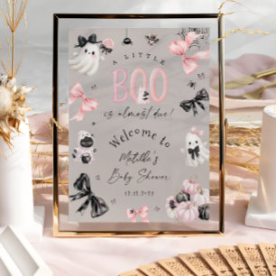 Halloween Girl Baby Dusche Willkommen Poster