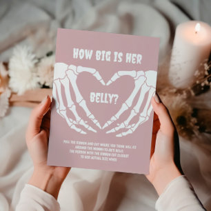 Halloween Girl Babydusche wie groß ist ihr Bauch Poster