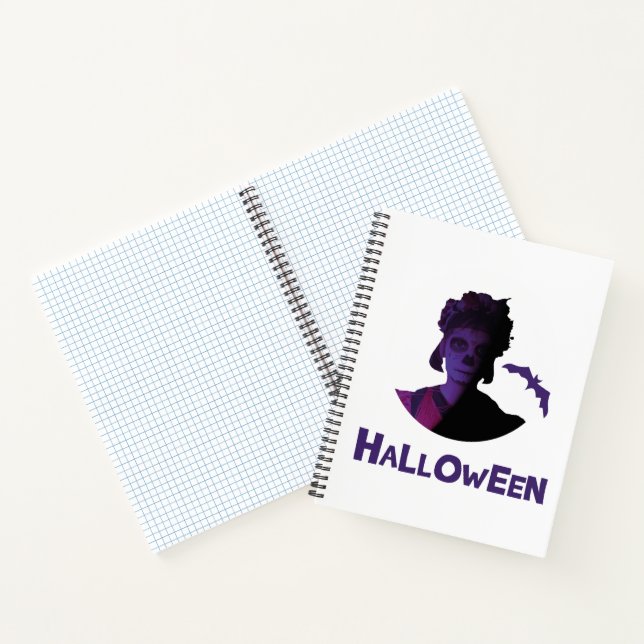 Halloween-Girl-Design Notizbuch (Innenseite)