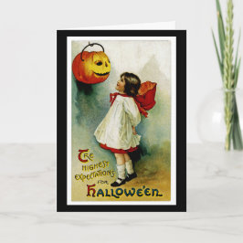 Halloween Girl Karte