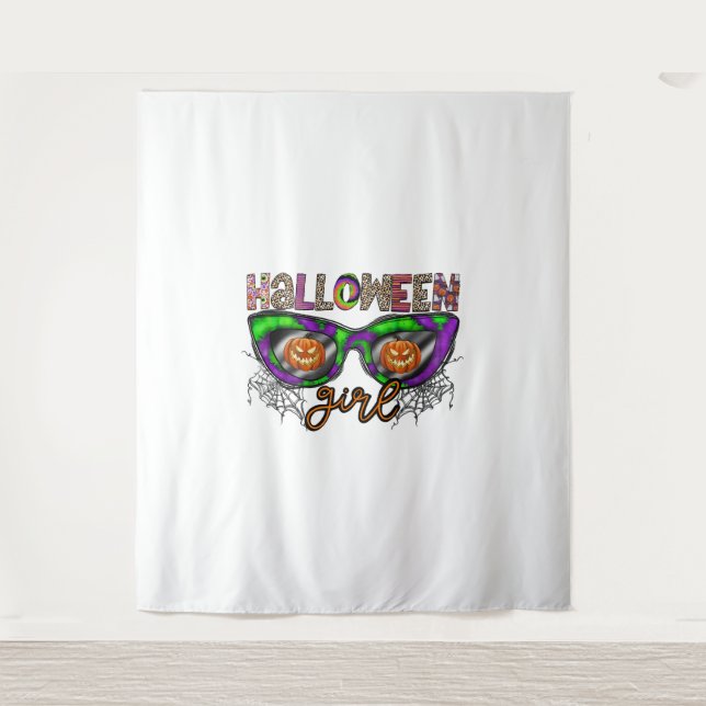Halloween Girl Wandteppich (Vorderseite)