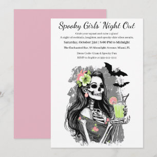 Halloween Girls Night Out Spooky Cocktail Party Einladung
