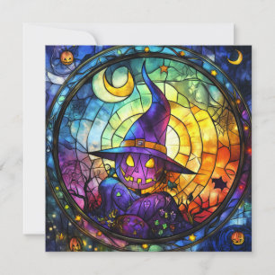 Halloween-Glass-Steampunk-Grußkarte