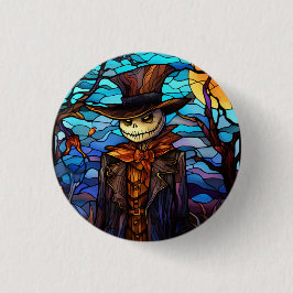 Halloween-Glass-Style Spooky Button