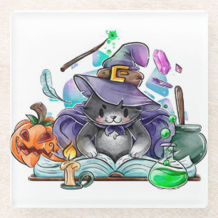 Halloween Glass Untersetzer