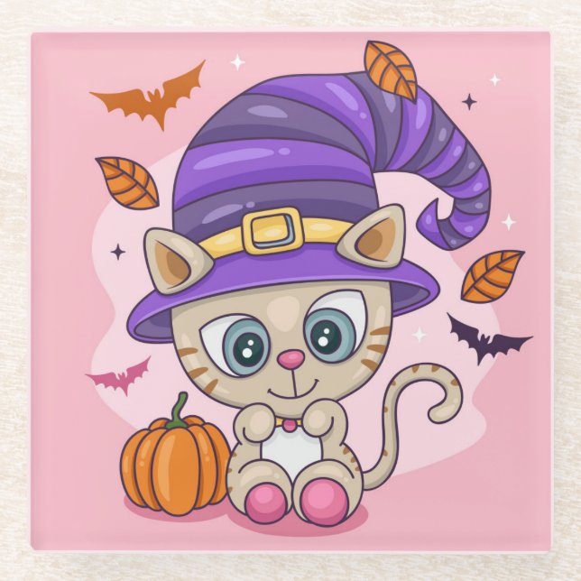 Halloween Glass Untersetzer (Vorderseite)