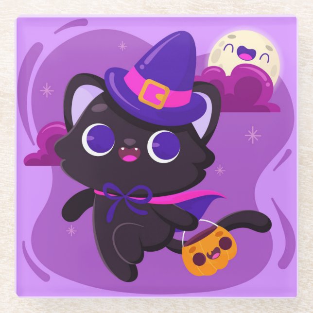 Halloween Glass Untersetzer (Vorderseite)