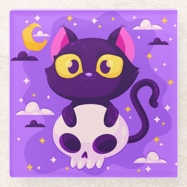 Halloween Glasuntersetzer (Vorderseite)