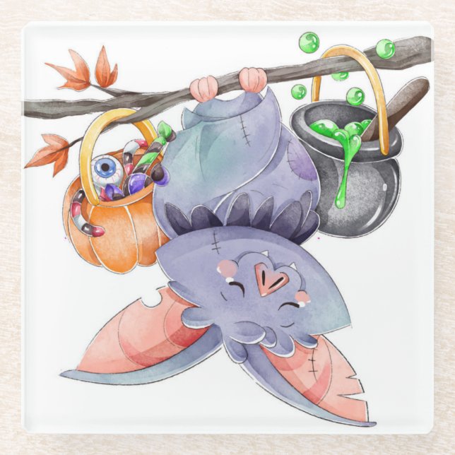 Halloween Glasuntersetzer (Vorderseite)