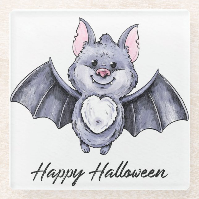 Halloween Glasuntersetzer (Vorderseite)