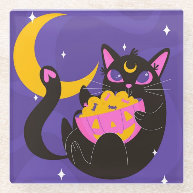 Halloween Glasuntersetzer (Vorderseite)