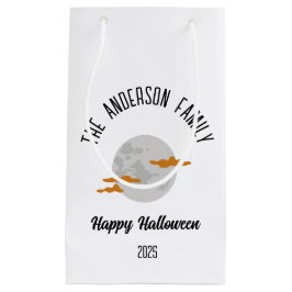 Halloween Glows Full Moon Personalisiert Name Kleine Geschenktüte