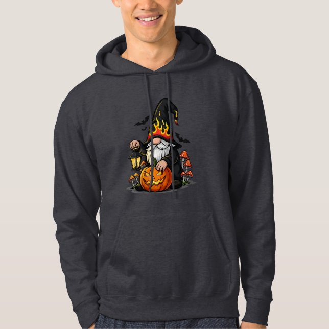 Halloween-Gnom-Adult-Pullover-Hoodie Hoodie (Vorderseite)