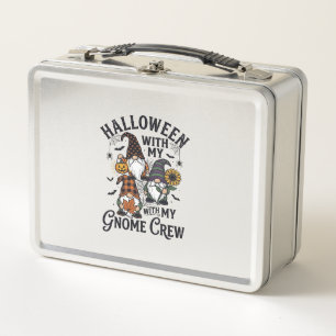 Halloween-Gnom-Crew Vintage-Ätz-Shirt_1 Metall Brotdose