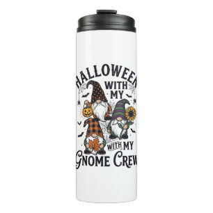 Halloween-Gnom-Crew Vintage-Ätz-Shirt_1 Thermosbecher