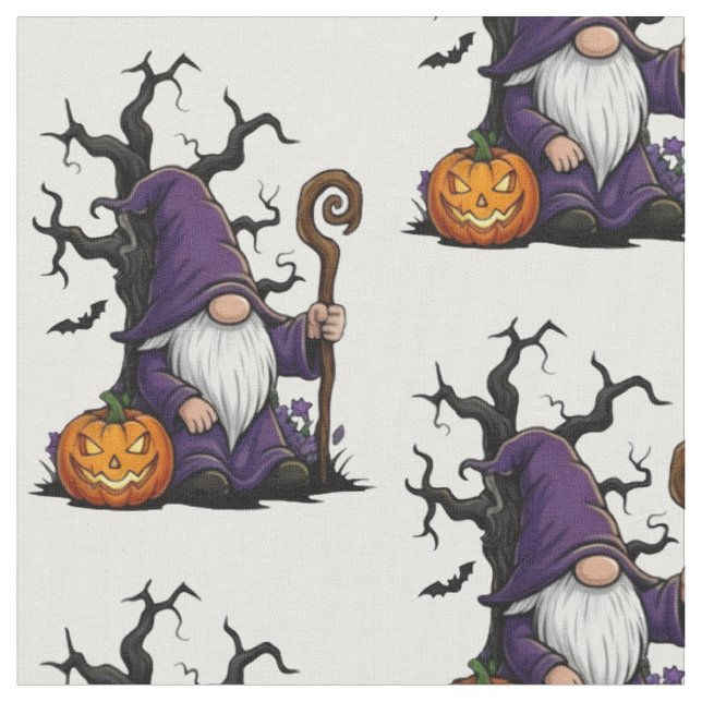 Halloween-Gnom-Fabric Stoff (Nahaufnahme)