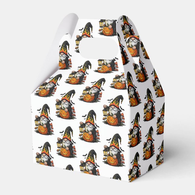 Halloween-Gnom-Favor-Box Geschenkschachtel (Vorderseite)