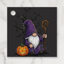 Halloween-Gnom-Gunstbeutel-Tags Geschenkanhänger