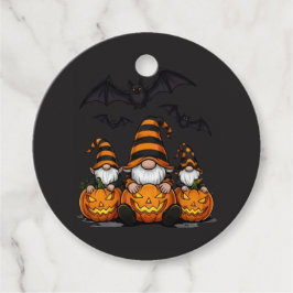 Halloween-Gnom-Gunstbeutel-Tags Geschenkanhänger