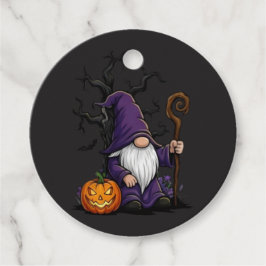 Halloween-Gnom-Gunstbeutel-Tags Geschenkanhänger