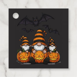 Halloween-Gnom-Gunstbeutel-Tags Geschenkanhänger